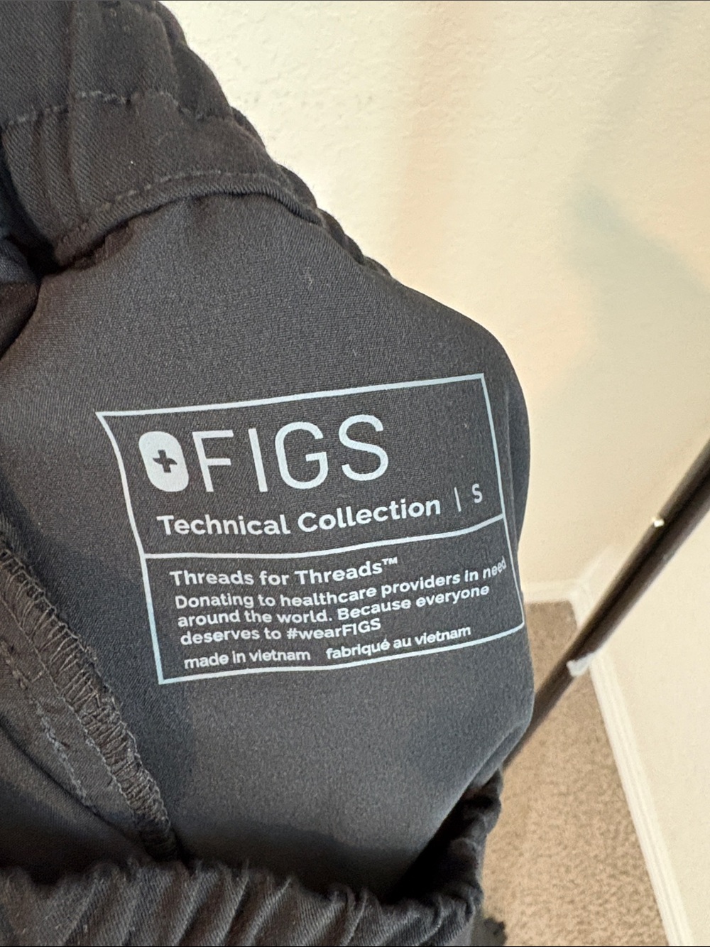Figs Scrub Gray Drawstrings - Picture 6 of 6